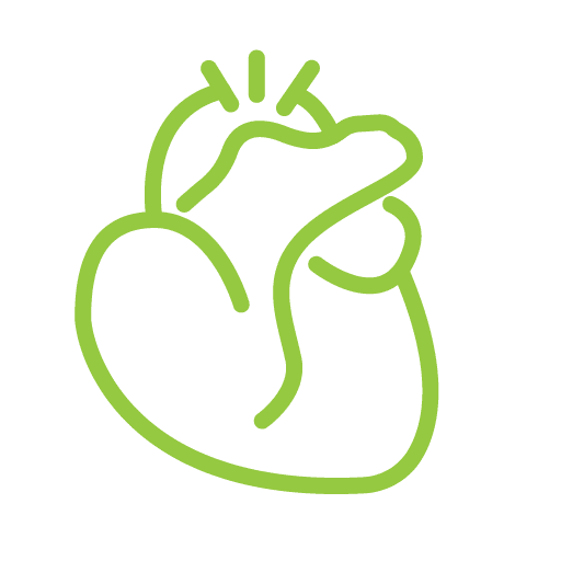 green heart Cardiology Icon